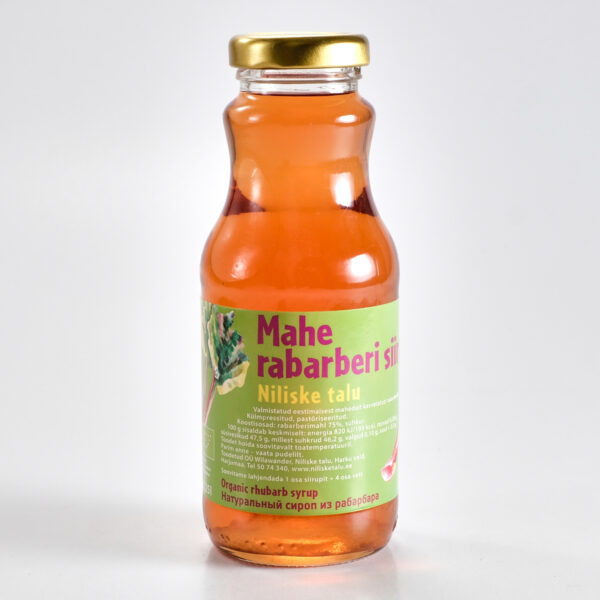 Rabarberi siirup 0,25l Niliske talu
